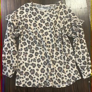 Long sleeve cheetah top